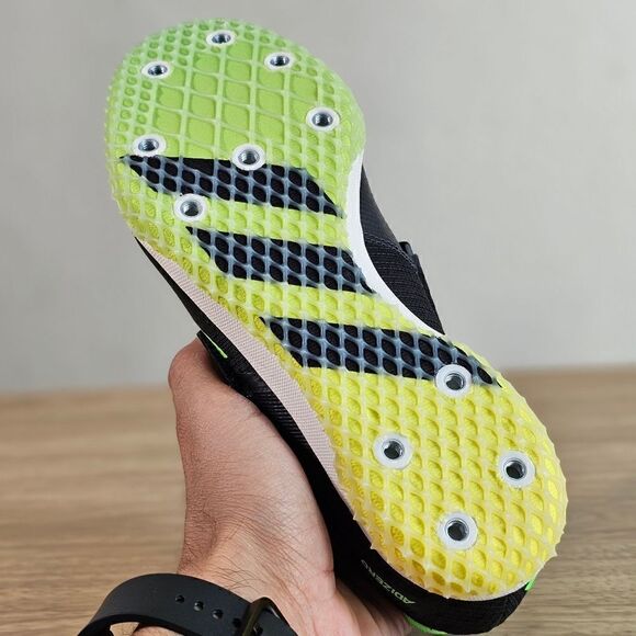 Adidas Adizero HJ High Jump Track & Field Shoe Spikes Men's 5 Black Green GY8397 - Picture 11 of 15